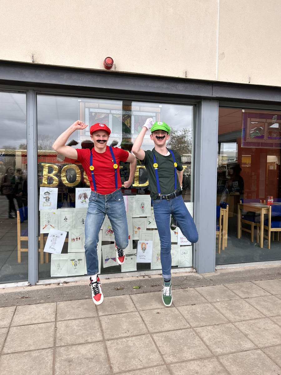 BeinnGrantMSYP's tweet photo. It was #WorldBookDay2023 today @TheCSoA and what an amazing day it was! 📚📖

Big thanks to everyone who supported today and got dressed up for the occasion 🫶

And of course a massive thanks to my friend Callum for going along with our Mario + Luigi duo 😂 https://t.co/wGeyPIYcch