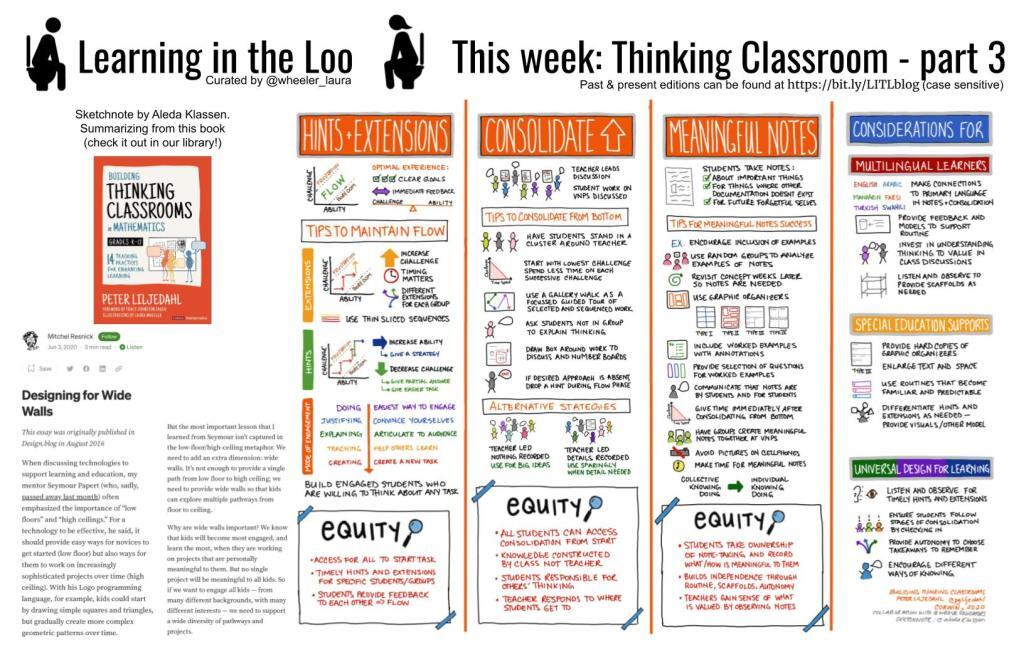 wheeler_laura's tweet image. New blog post up: #LearningInTheLoo: #ThinkingClassroom Part 3 ift.tt/JGrpLbU #EdChat