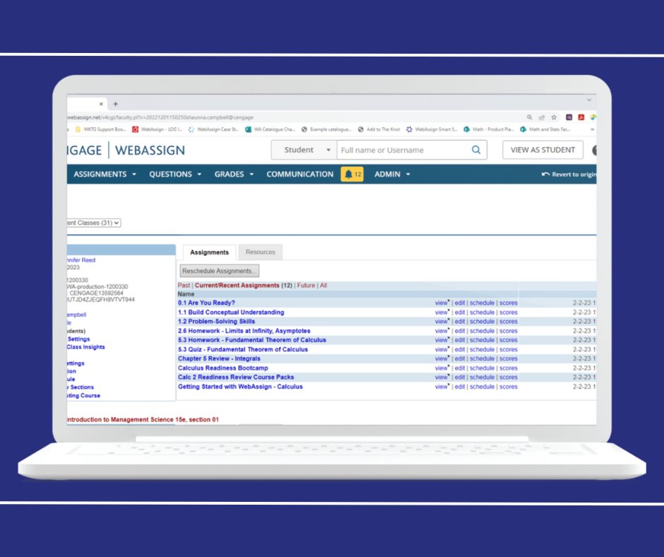 WebAssign's tweet image. Have you tried the new instructor navigation? Learn how to opt in &amp;gt;&amp;gt; bddy.me/3KYXNTs
#webassign #highered