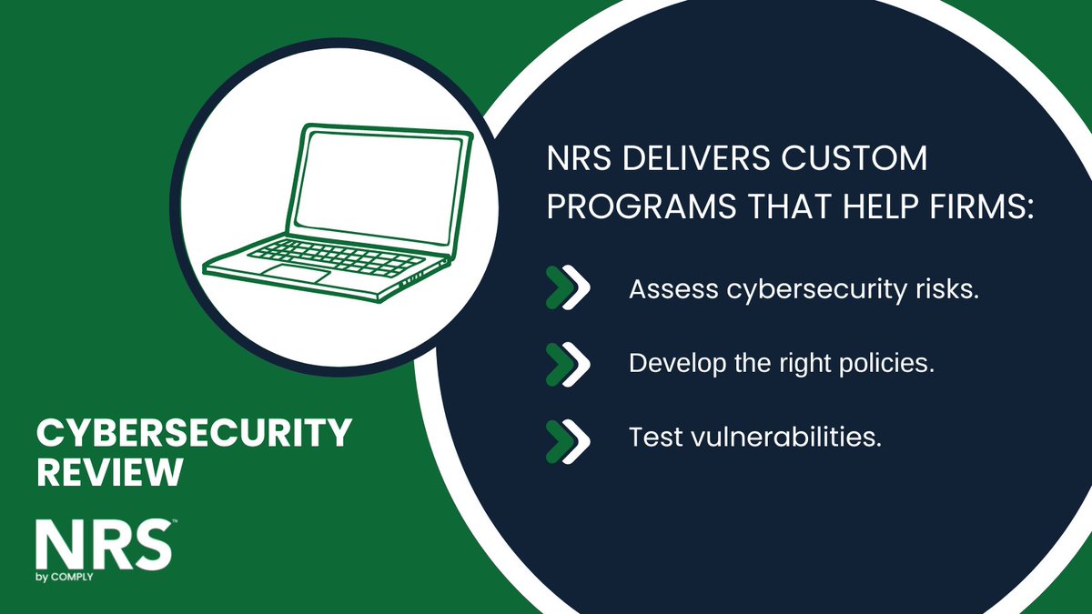 NRS offers a right-sized approach that helps firms identify their cybersecurity risks from closing the gaps that exist in a firm’s IT security infrastructure, to developing customized cybersecurity policies with a focus on compliance.

Schedule a demo. okt.to/1Vz8CZ