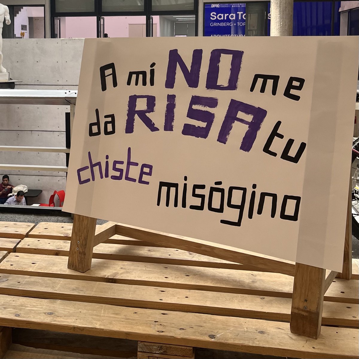 LaRepentinaFA's tweet photo. Frases para confrontar el machismo en la comunidad, porque #nosonmicro.
¿Se te ocurre otra frase? 🤔 Ven al vestíbulo de la FA a realizar tu cartel y acompáñanos al conversatorio Mujeres materializado la ciudad. ¡Te esperamos!
📆 Jueves 2 de marzo
🕰 16:00 hrs.
📍 Vestíbulo FA https://t.co/XoQEY7i5hL