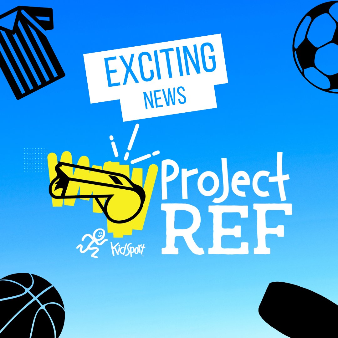 Program launch incoming 🏀 ⚽ 🏒  
KidSport Calgary &amp; Area and the Calgary Flames Sports Bank to team up with local sport organizations to launch Project REF!
Want to learn more? Head over to bit.ly/3kGQwx3 for more!