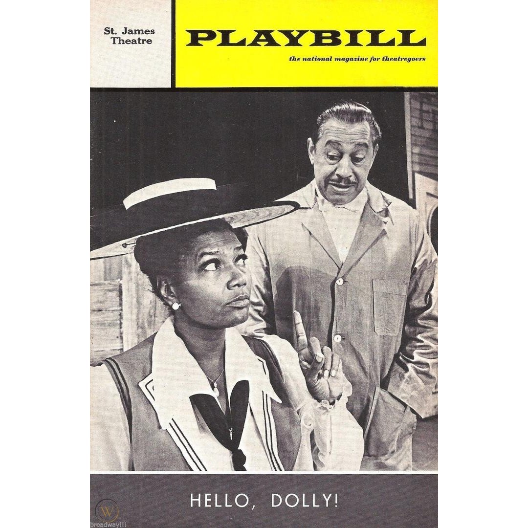 #ThrowbackThursday on set for Hello Dolly (1967) with Cab Calloway. Swipe to see the Playbill #CabCalloway