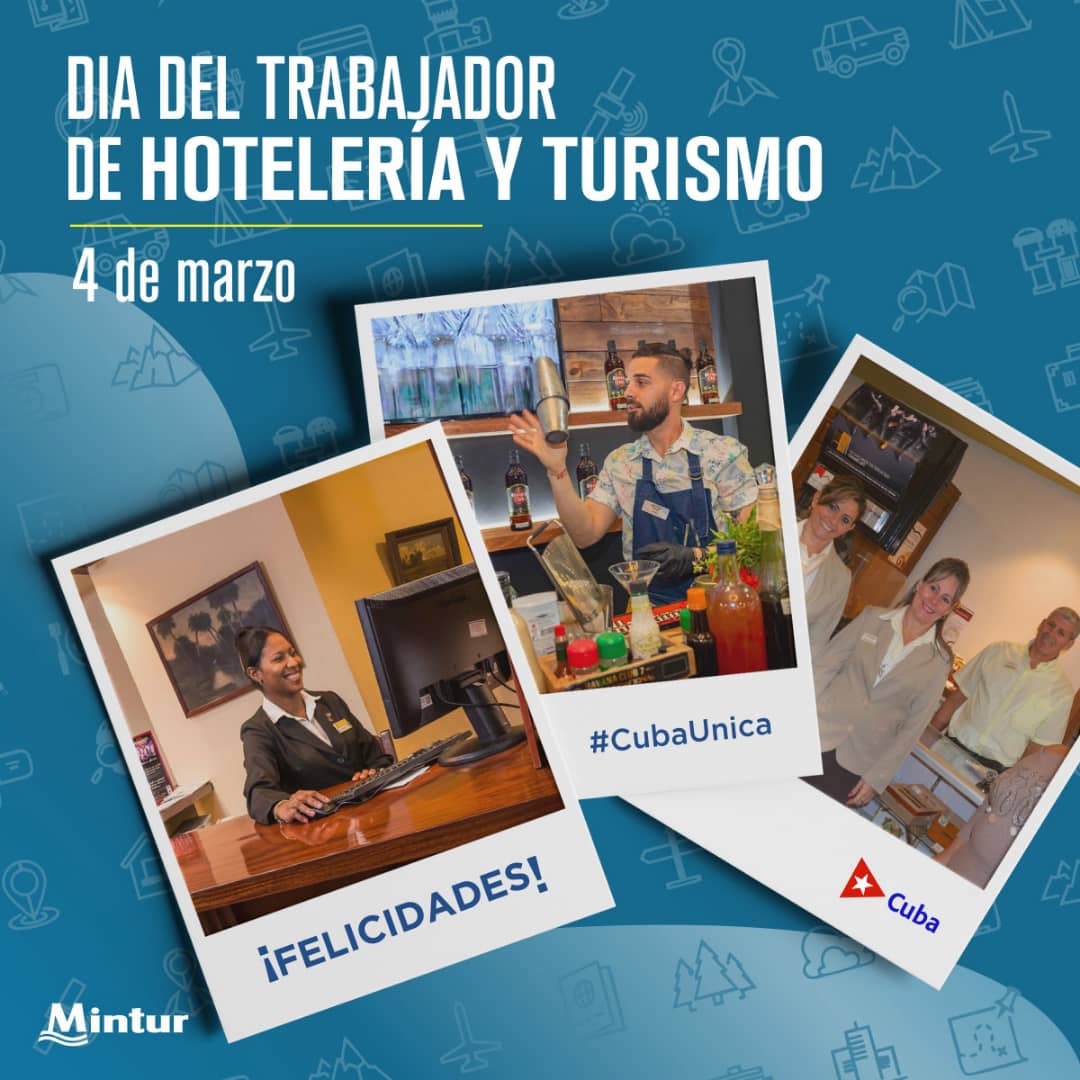 JuannCarlosGG's tweet photo. El #TurismoCubano es una familia con un compromiso inmenso hacia su pueblo. En este Día del Trabajador de Hotelería y #Turismo, muchas felicidades a todos los que laboran en el sector, contribuyendo cada día a su desarrollo.
Un turismo #MejorEsPosible  cuando trabajamos juntos. https://t.co/ldIvBKUG3a