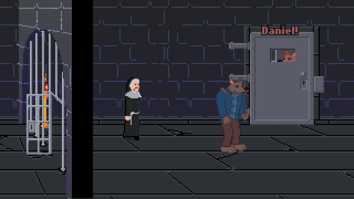 #TriviaThursday 
In "Where Wolf?" you play as a (duh) werewolf. His name is Daniel. And he's a wolf.

His name is a nod to Daniel S Wolf, the author of <a href="/RhubarbLipSync/">Rhubarb Lip Sync</a> - even if this game has no voice acting and no lip sync 😁

gugames.itch.io/where-wolf