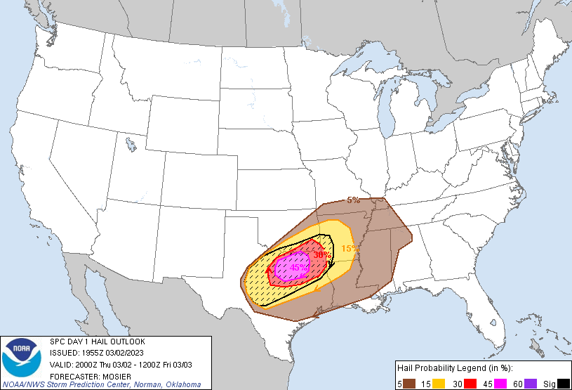 LimWeather's tweet photo. D1 (2/2)
#ModerateRisk in #ArkLaTex esp #Shreveport, #BossierCity, #Texarkana, #PineBluff, #HotSprings, #Arkdelphia, #Longview, #TylerTX, #MarshallTX, #ParisTX
10% SIG #tornado/45% SIG #Wind/#Hail risk
#USwx #wxtwitter #SevereWX #SPC #DixieAlley #TXwx #OKwx #ARwx #LAwx #TexomaWX https://t.co/i13T54UtTC