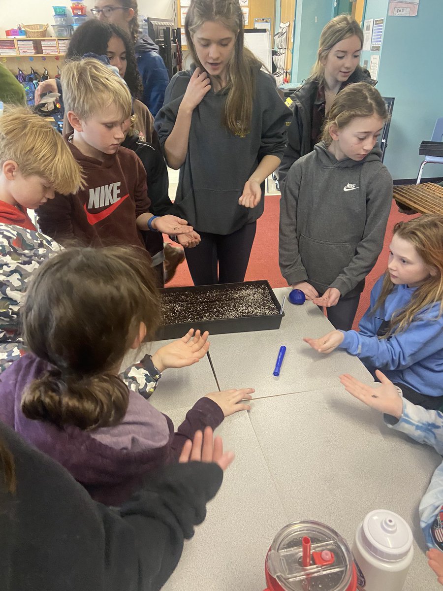 Thank you to Mr. Lee and the students from the @NorfolkAggieHS for starting us off on our 5th grade lettuce project! @elmwalpole