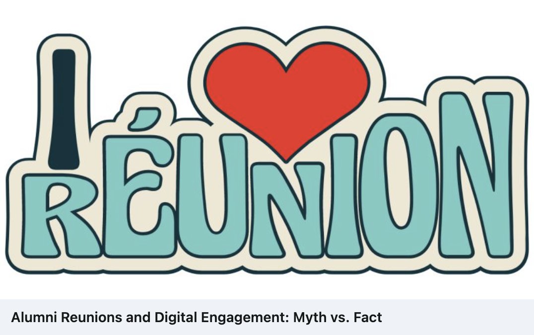 BrightCrowd's tweet photo. In March 2020, #highered had to quickly pivot to decide how they would garner the #alumni engagement they receive from #reunions / events. Digital strategies excelled during this time and deserve to remain an integral part of the strategy:  https://t.co/dqP6UdMJ1M #hesm #casesmc https://t.co/NaFmoWJ9BU