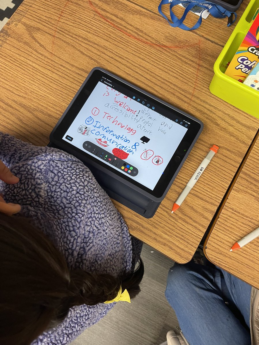mcdonaldinstem's tweet photo. Loved hearing @katehebert share about accessibility via sketch notes using #freeform! @MSTMAGNET #AppleLearningCoach #AppleLearningCommunity https://t.co/MlMX0PuMtN