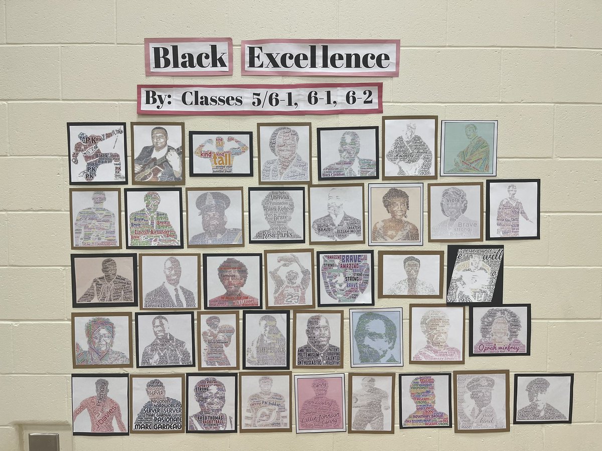 PLRobertsonPS's tweet photo. The PLR Equity Team &amp; Black Advocacy &amp; Education Initiative hosted an AMAZING assembly today to showcase all of our students’ learning from #BlackHistoryMonth! Thank you to all of our teachers for affirming students’ identity this month &amp; throughout the year! #BlackExcellence https://t.co/6wc1parpVy
