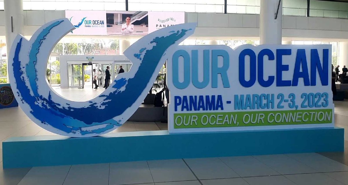 We're excited to kick off the #OurOcean Conference! Our own <a href="/OceanTopher/">Christopher</a> is in Panamá to help foster concrete action and support for the #HighSeas and to further the #PlasticsTreaty

#OceanDiplomacy
#BBNJ #OurOcean2023 #EnoughWithThePlasticAlready #PlasticPollution #WalkTheTalk