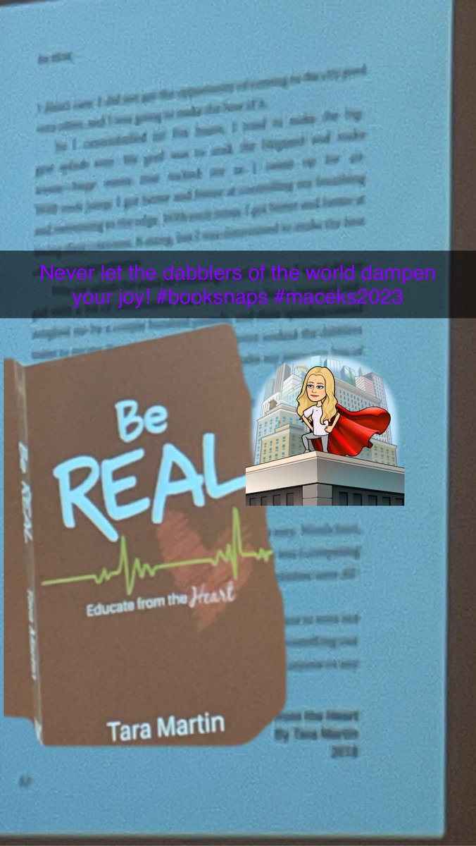 All Things Snaps! Great session with 
@TaraMartinEDU #booksnaps #MACEKS23