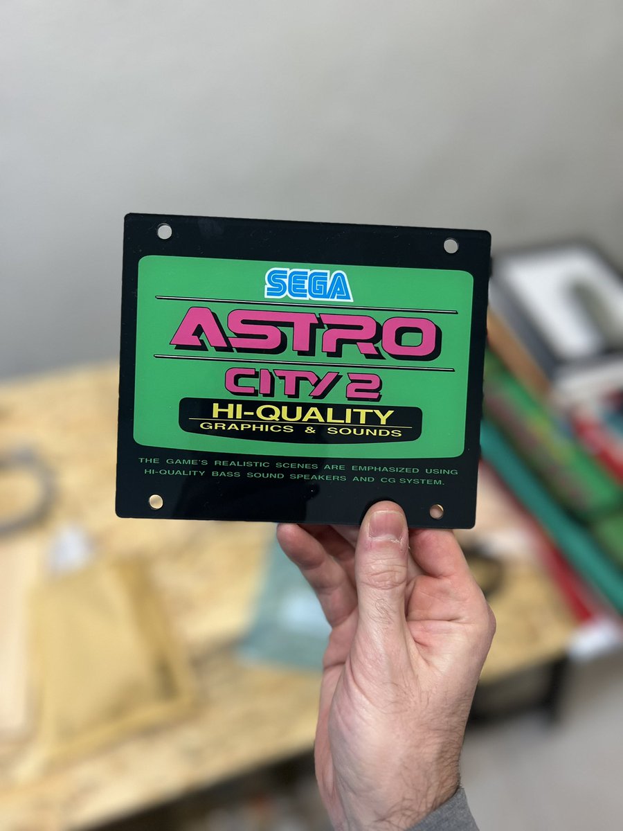 These new Astro city marquees by <a href="/arcadeartrepro/">Arcade Art Repro</a> are soooo nice! My cabinets are going to look amazing after installing them 🤩😱