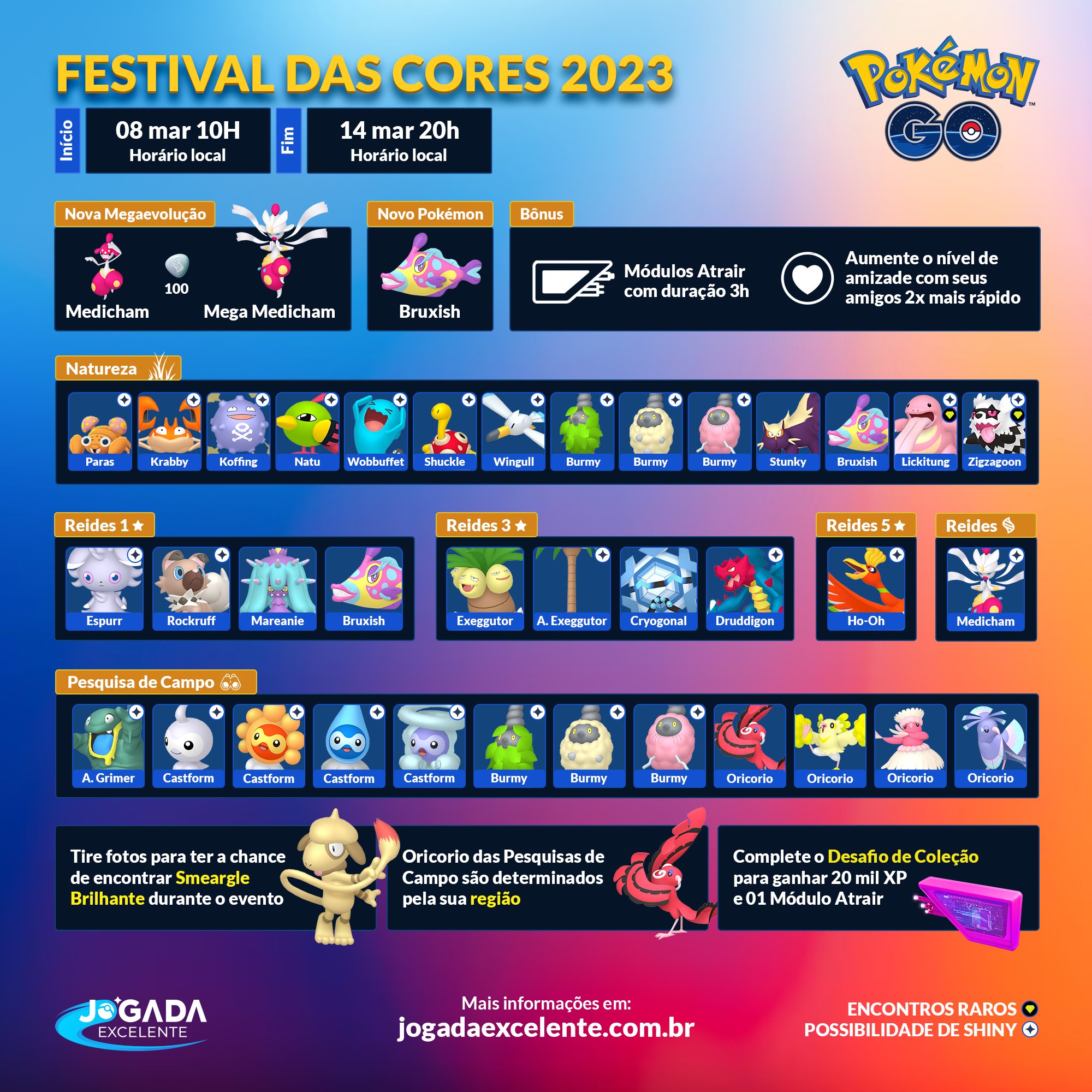 Pokémon GO - Eventos do Mês de Outubro de 2023