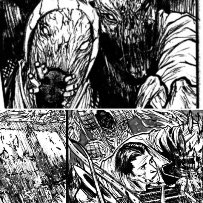 Some cropped panels- teaser for a new horror series I'm currently drawing. 