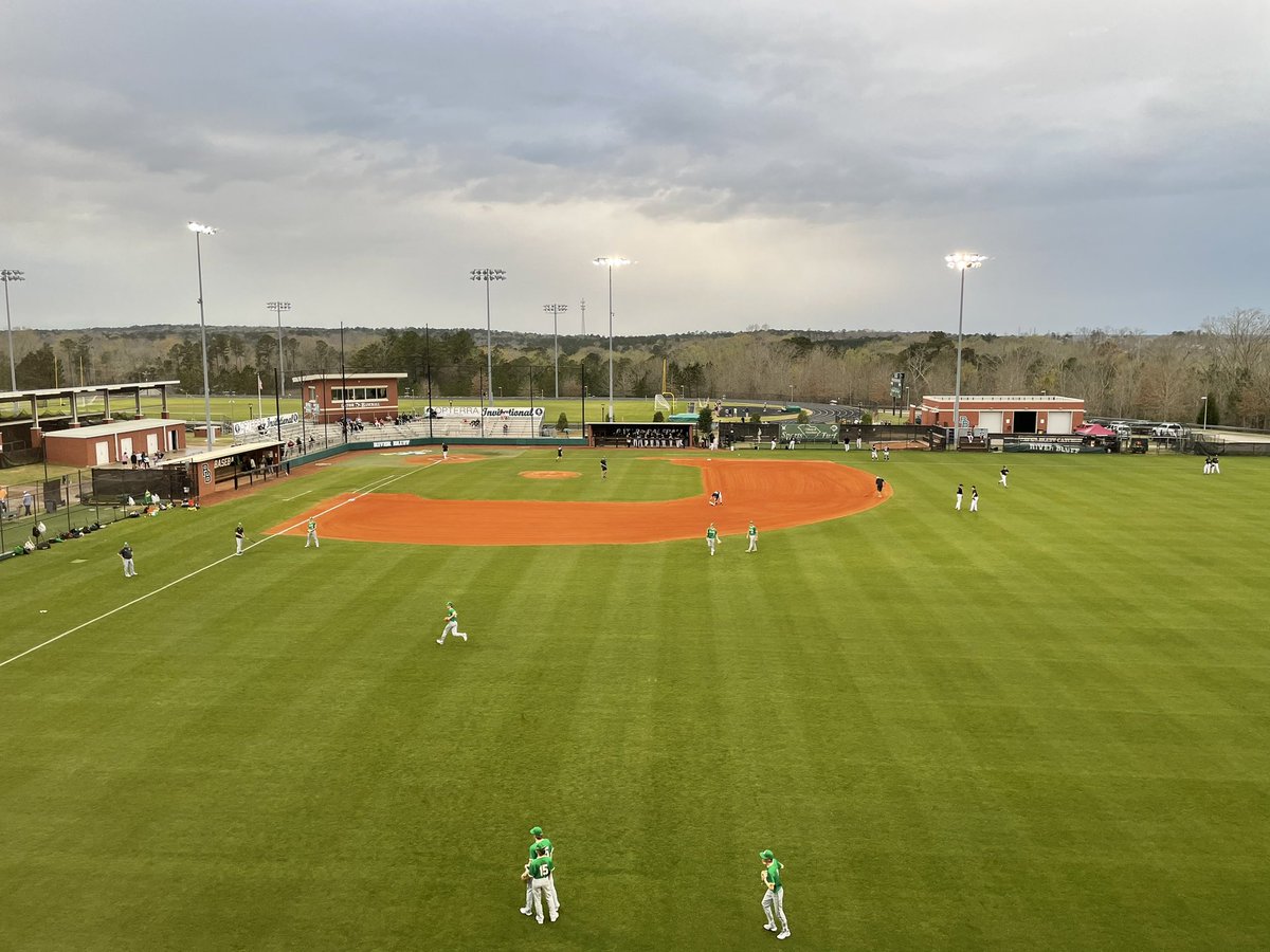 austinwsmith46's tweet photo. Here at River Bluff HS for a big matchup between @RBHSBaseball and @SummervilleBase in the Opterra Solutions Invitational

@PBR_SC https://t.co/vHEDr0twcj