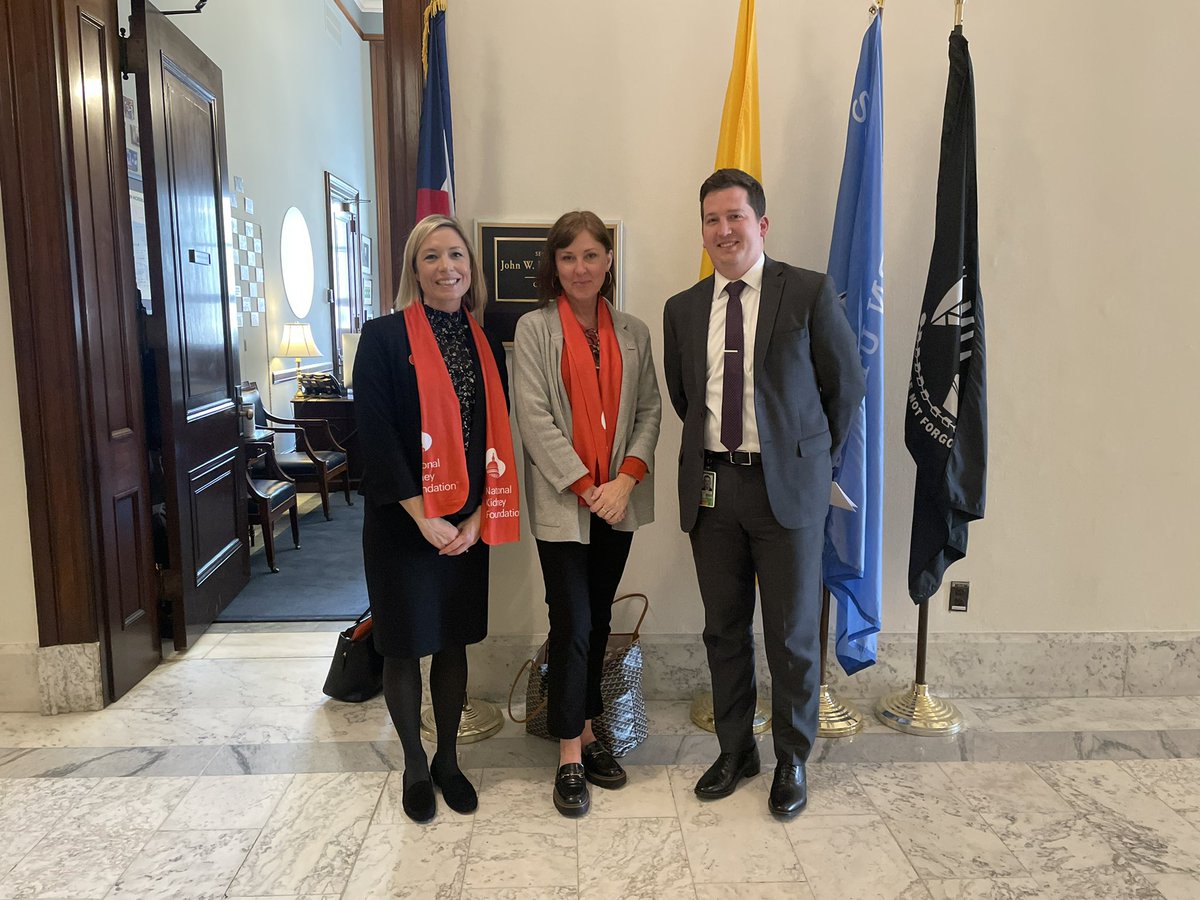 That you to at Stephen Browning with Senator @Hickenlooper office for meeting with us today to discuss #kidneyawareness, #livingdonation and #dialysis access. #MyKidneyVoice