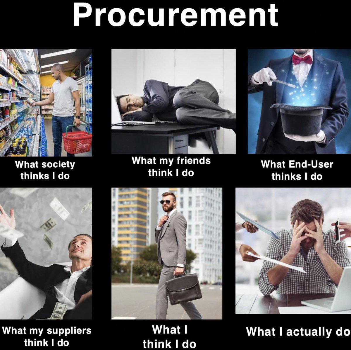 Procurement folk do you agree with me 😂?

 #Procurement_ART
#Procurememt
#SCM
