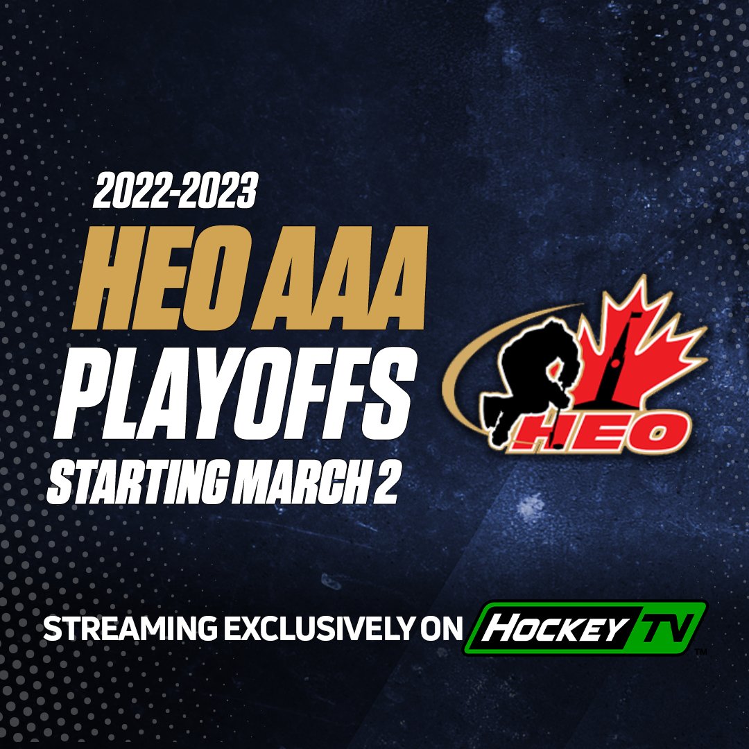Watch the 2022-23 HEO U18 AAA playoffs exclusively on HockeyTV with an All-Access Pass!

hockeytv.com/league/152

<a href="/HEOHockey/">Hockey Eastern Ontario</a>
#HEO #HEOU18AAA #HEOPlayoffs #HEOU18PLAYOFFS #HockeyEasternOntario #Ontario #U18Hockey #HockeyPlayoffs #Hockey #HockeyTV