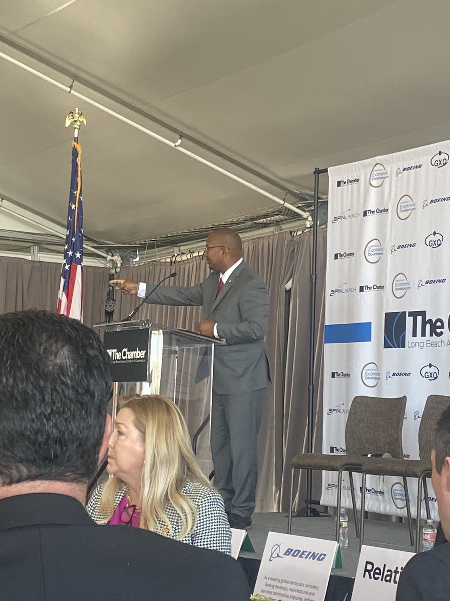 Thrilled to hear at our #SpaceBeach event from <a href="/LongBeachMayor/">Office of Mayor Rex Richardson</a> that Lucius Martin is the new Deputy Mayor of #EconomicDevelopment. We are thrilled to work with Lucius to bring more innovation, technology and business to Long Beach!