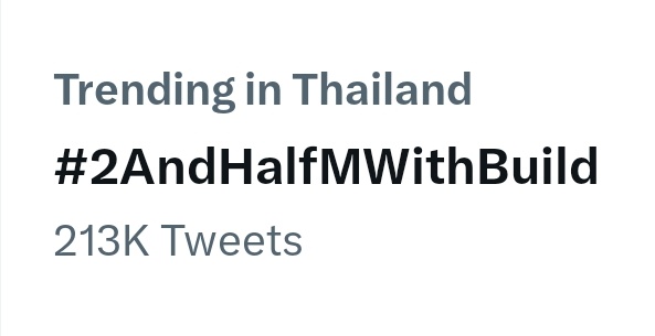 b__my_world's tweet photo. 🥰🥰💙💙💙💙
HOORAY FOR 2.5M BUILD
#2AndHalfMWithBuild #BuildJakapan #Beyourluve https://t.co/759IT2Zryd