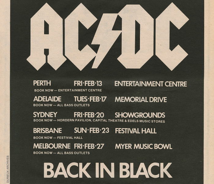 AC/DC on Twitter "OTD 1981 Originally scheduled on February 23rd, the last concert of the