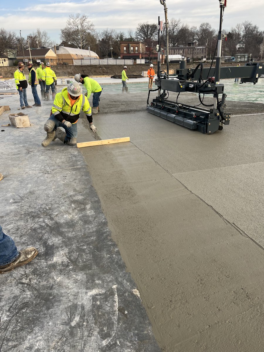 ConcreteStrateg's tweet photo. February was a busy month for Concrete Strategies! We poured 203,567 cubic yards of concrete! Enjoy these photos from some of our pours. #moretothepour https://t.co/2jLuIZwFf3