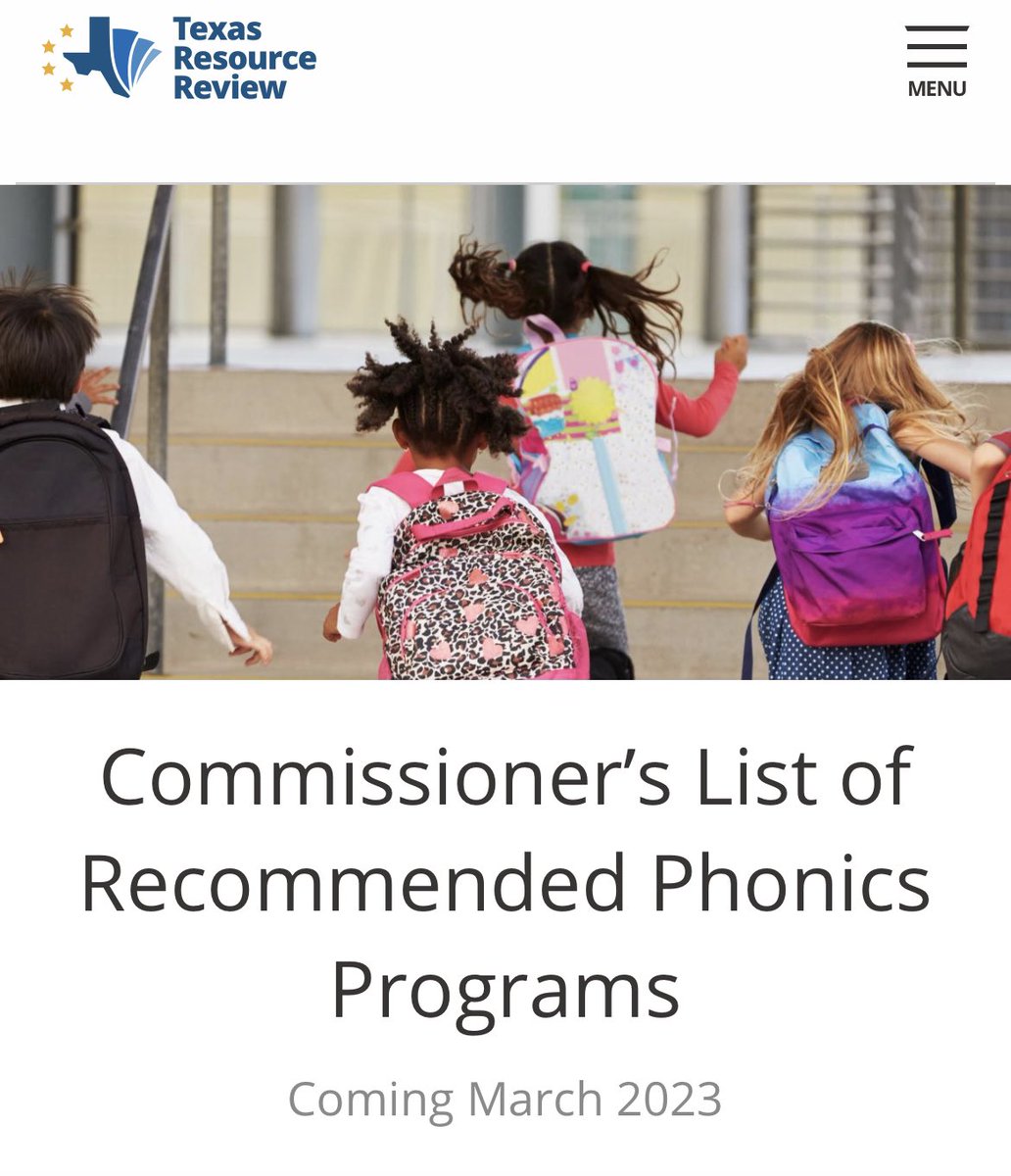 DennessArvizu's tweet photo. It is March! You know what that means. Yes, TEA is releasing the Commissionerβs Recommended List of Phonics Programs. I canβt wait to see what programs made the list! @teainfo @EarlyLitCoach @Iwrite94 @nisdelemelar https://t.co/cpIyY4YPIv