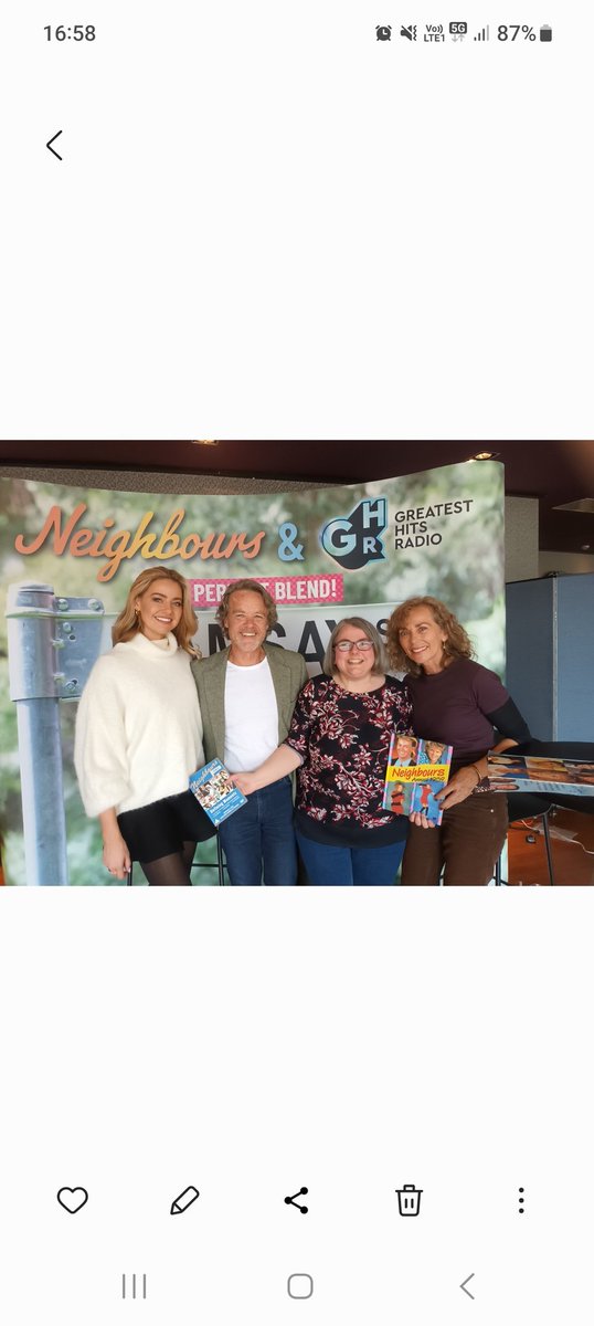 hiller1997's tweet photo. @neighbours Loved it in Belfast the cast were so lovely. They were impressed with my 1989 Neighbours annual 😀 https://t.co/OSVGuFqsM7