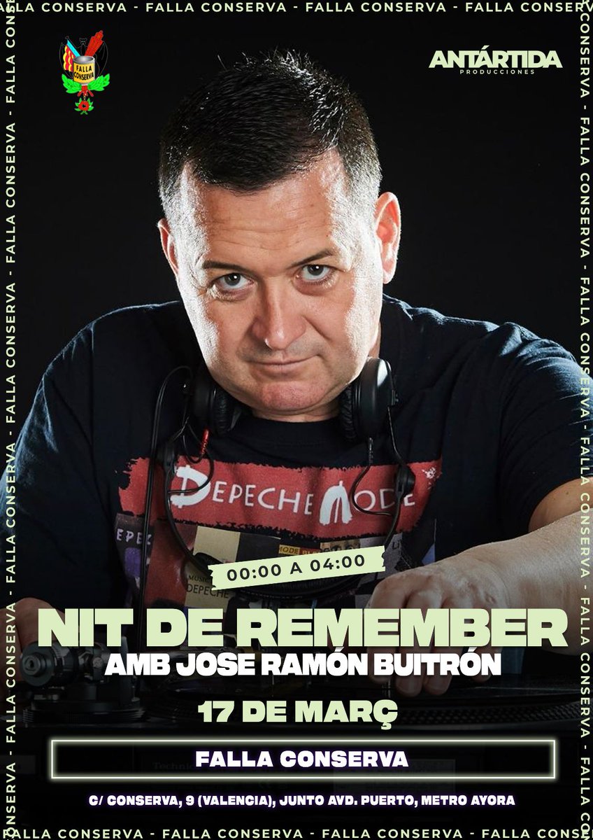 fallaconserva's tweet image. #Falles23 #Fallas2023 #SomConserva #Jaestemenfalles
Vos convidem a disfrutar de la "Nit de Remember"