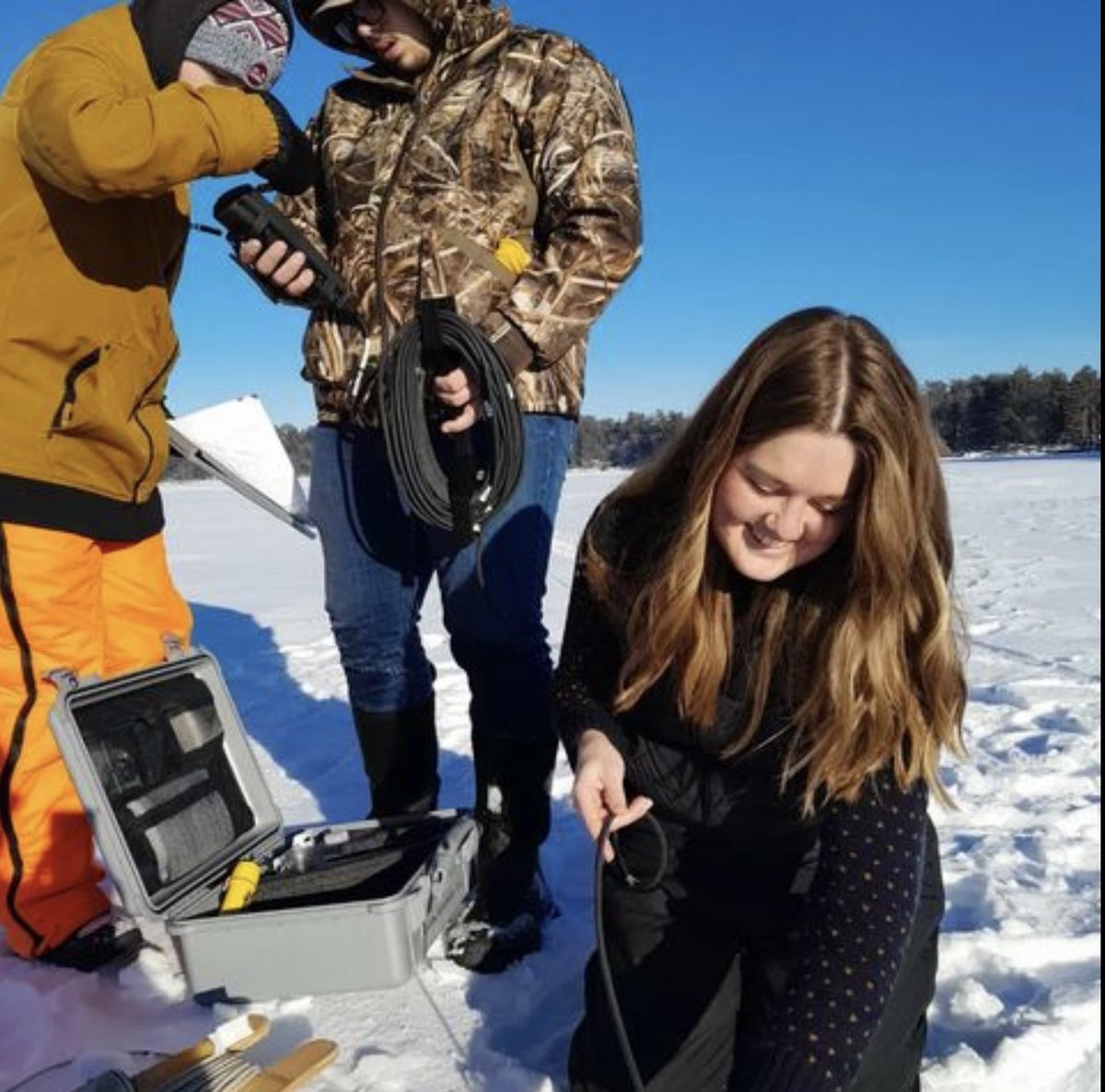 clcmnedu's tweet photo. Natural Resources Limnology students were back on Clark Lake to measure oxygen and pH profiles, determine transparency, and collect a zooplankton sample.
#naturalresources #limnology #students #lake #samples #education #brainerdmn #staplesmn #mnlakes #lakelife https://t.co/dT6qoVfE66