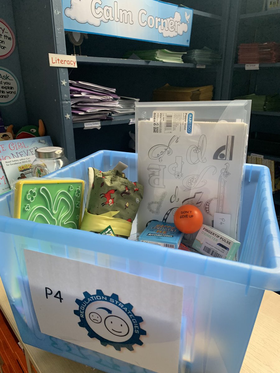 ChirnsydePS's tweet photo. Today each class received their own bespoke regulation box with items they think will help to calm and regulate them. π Thanks to @withkidsscot for your help with this. #bluecog @EmotionWorksCIC https://t.co/G6kbwYD6ij
