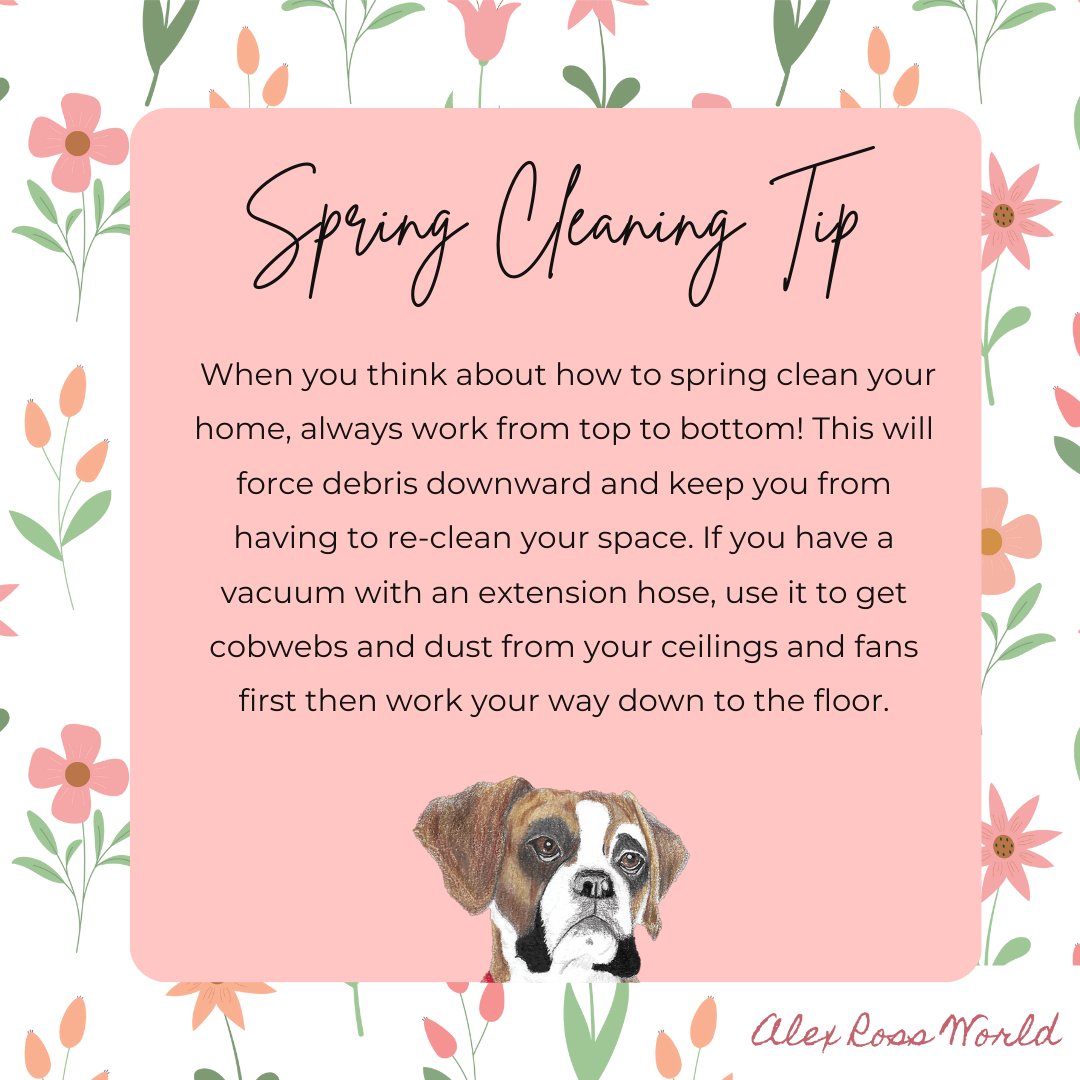 AlexRossWorld1's tweet photo. Make sure to #clean your house from the top down. That way you can clean #efficiently and avoid doing double the work. #SpringCleaningTip #TipTuesday https://t.co/KMDNDPVtdY