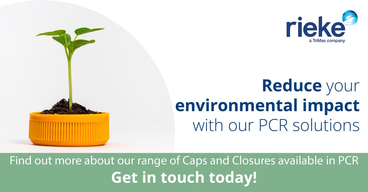 Join us on our mission to create a more #sustainable future! Our range of Post-Consumer Recycled (PCR) #caps and #closures are manufactured to the same high-quality standards as our traditional offering, ensuring a reliable and secure seal for your products. #sustainablepackaging