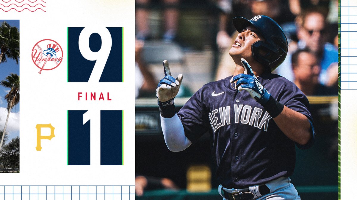 Yankees's tweet photo. The bats were out in Bradenton 👏 https://t.co/XavligPSeG