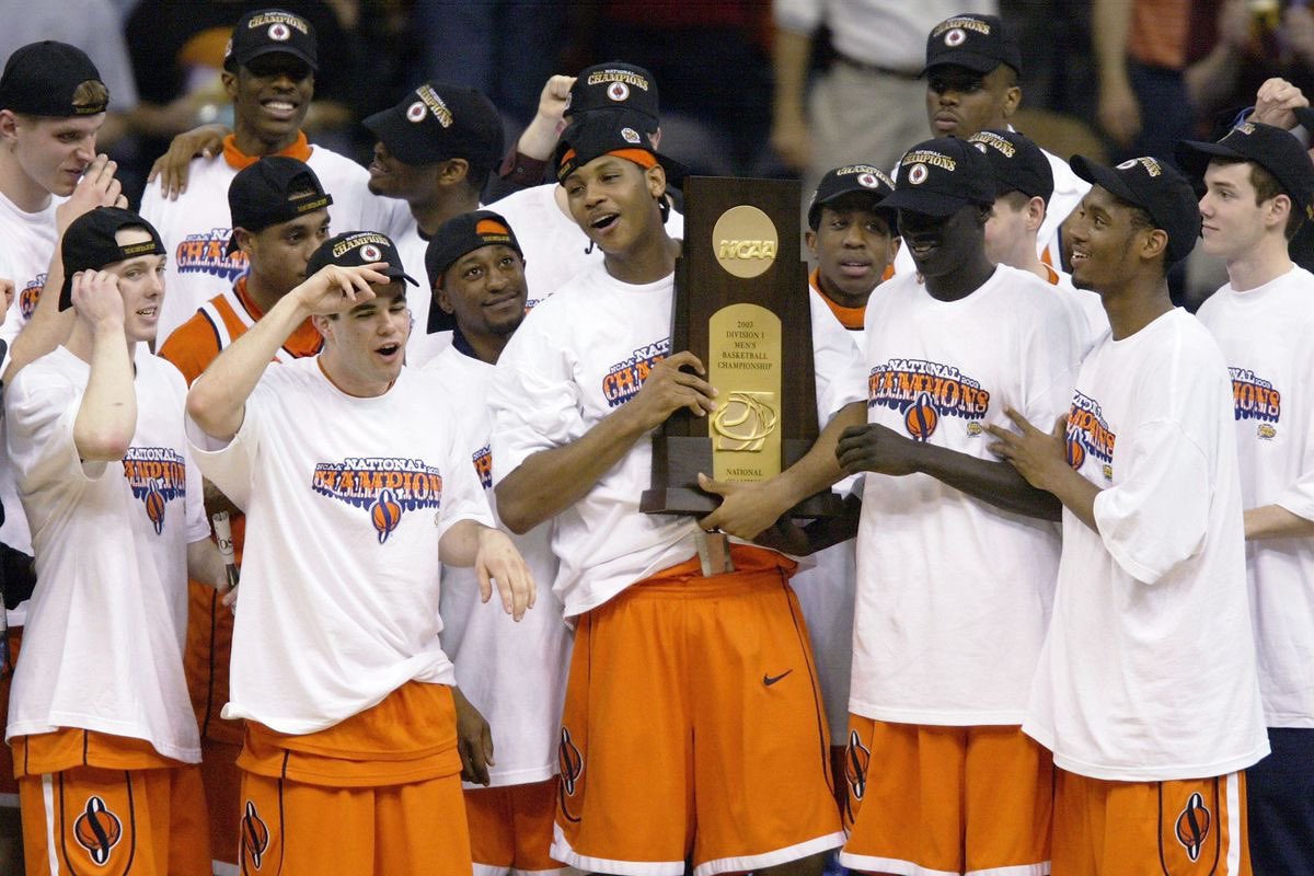 OttosArmy's tweet photo. #throwbackthursday to the 2003 National Champions @cuse_mbb We can’t wait to have the team back in the dome this Saturday🍊 https://t.co/q22rIhHH0Y