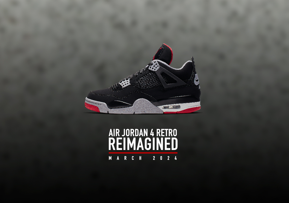 Air Jordan 4 “Bred Reimagined” Release Info For 2024