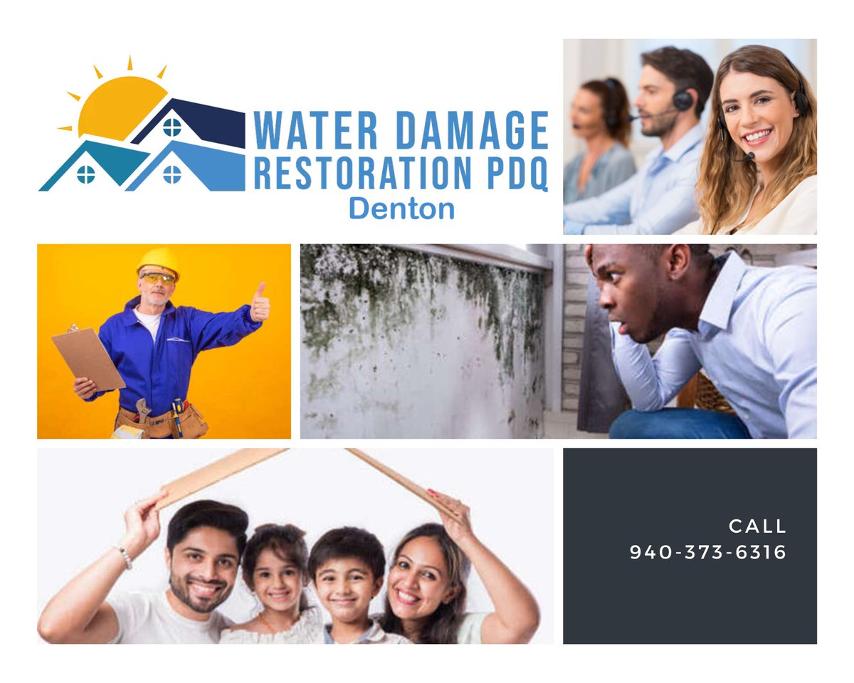 pdqdenton's tweet photo. When your property has been affected by water damage or mold, you want the best water damage restoration and mold remediation services in the area.
Call (940) 373-6316
https://t.co/ogwjg6CHkS
#waterdamagerestoration #waterdamagerepair 
#moldremediation 
#moldremoval #dentontx https://t.co/iBrU8Ql4YQ