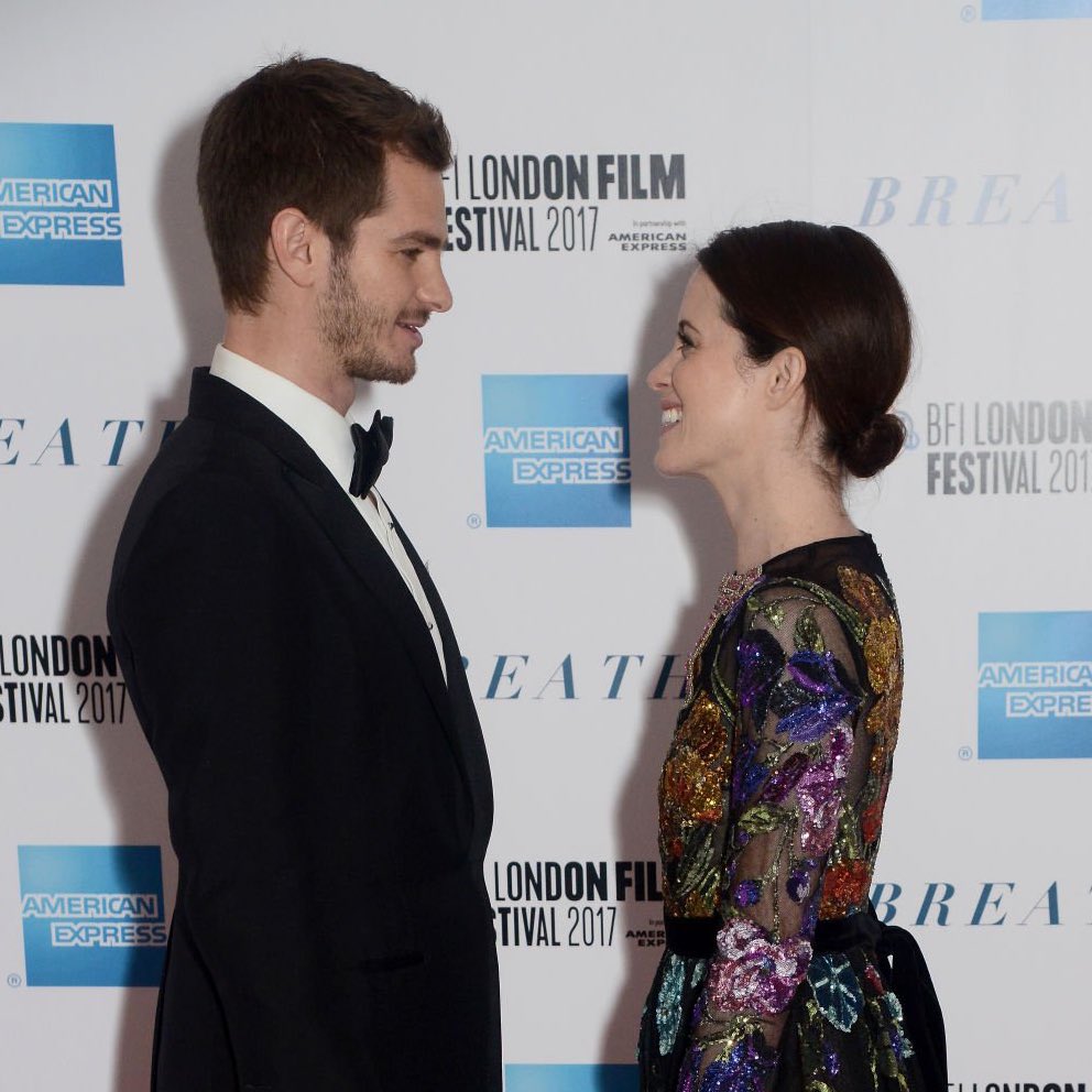 andrew garfield and claire foy, please give me the reunion and photo like this tomorrow at #satelliteawards