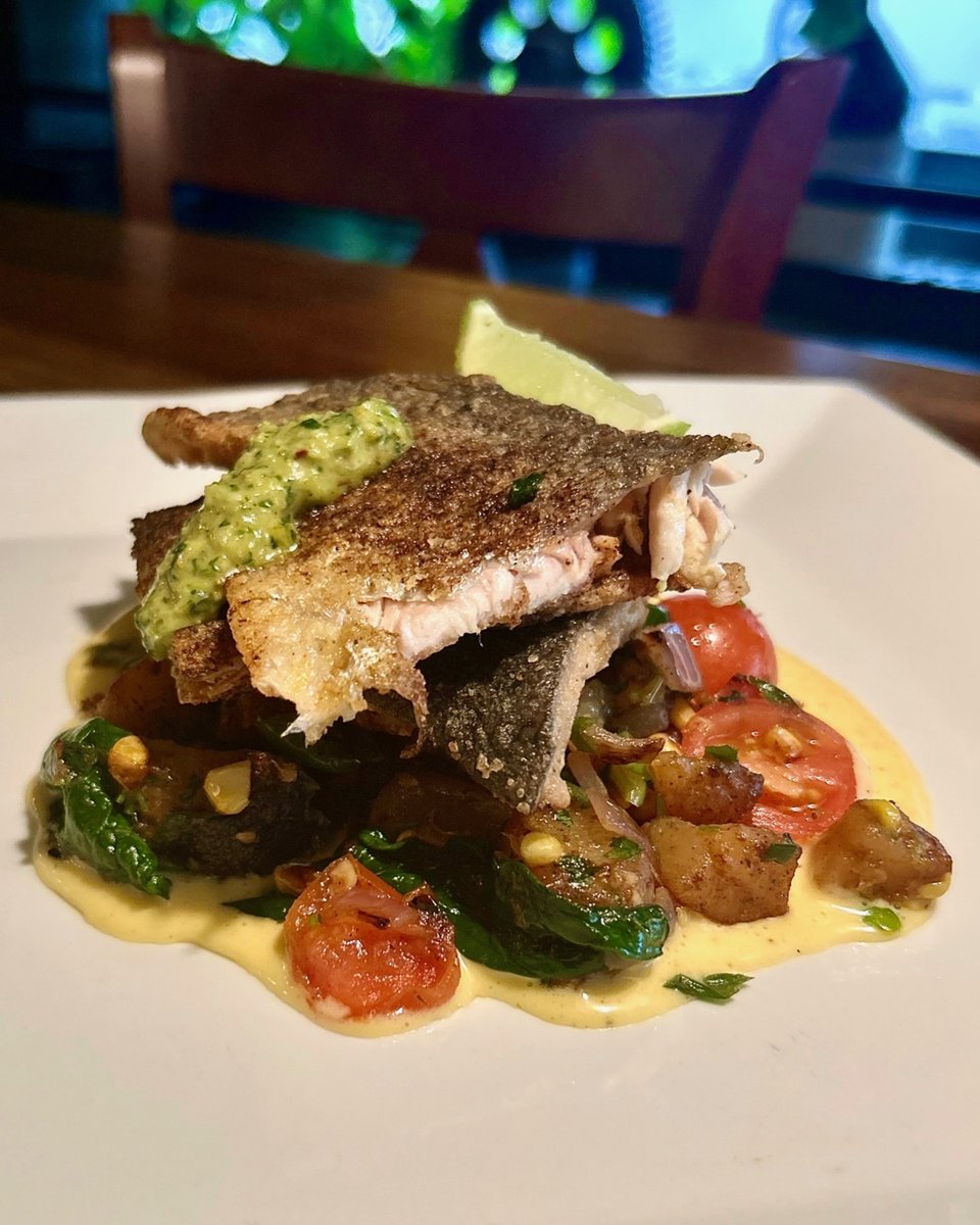 Specials for the remainder of the week!
Spanish Salmon Croquettes with a Sofrito dipping sauce and a chipotle aioli
OR
Pan Seared Trout served with Corn and Potato Hash in a Hollandaise sauce  and Chimichurri 
While it lasts only at Off Broad... see you soon! 706.378.4837