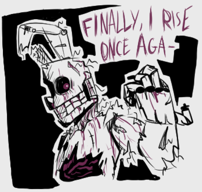 It seems that springtrap has finally risen today, however...
#springtrap #fivenightsatfreddys 