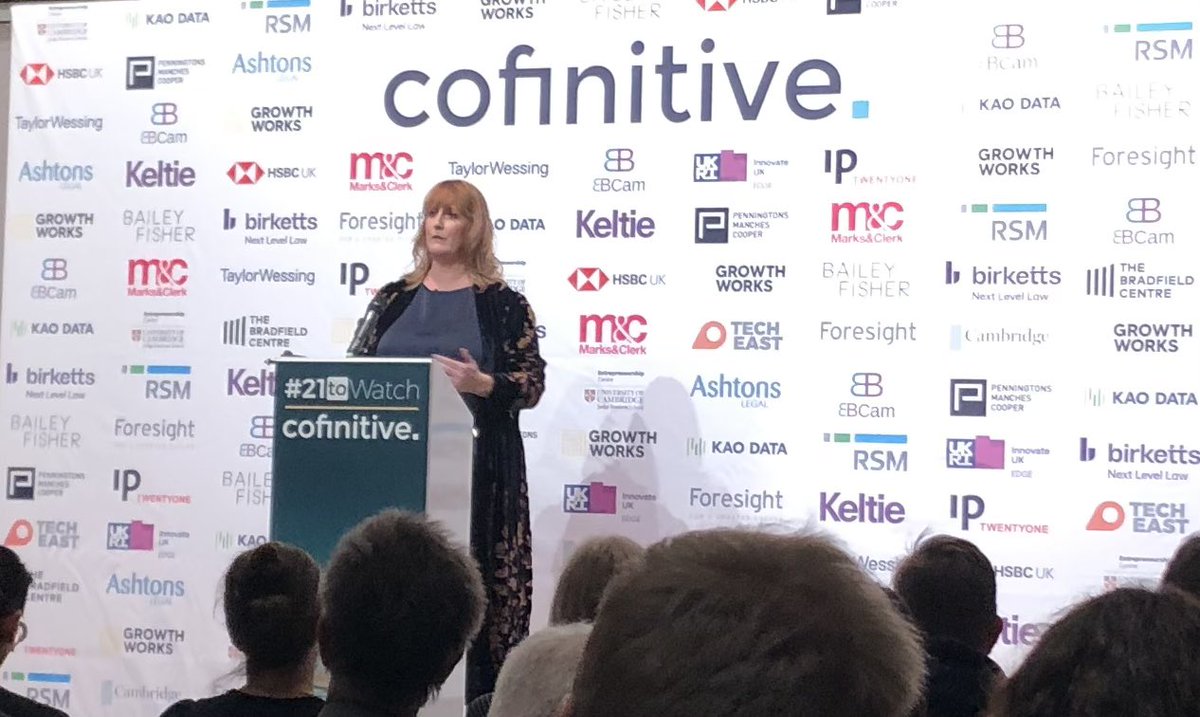 What a great evening at @cofinitive #21towatch awards presentation. Great event - great participants - great organisers! Congratulations to Faye, Gemma and the Cofinitive team (and, of course, all the winners on the night!). Proud of Cambridge and proud to be involved. @KeltieLLP