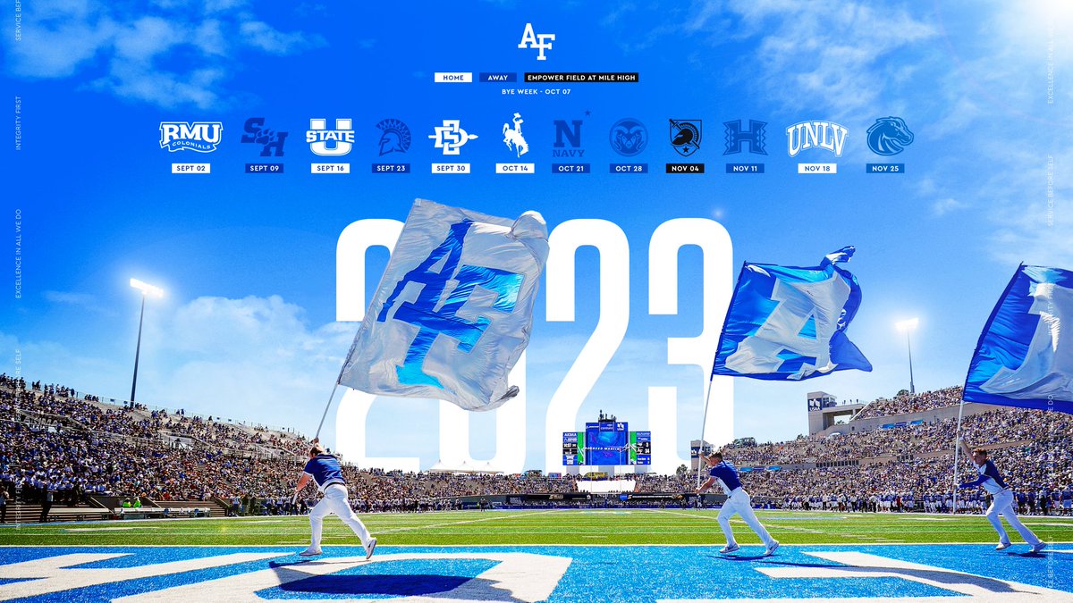 AF_Football's tweet photo. Counting down the days until we’re back at Falcon Stadium ⚡️ https://t.co/9IRZf88NA0
