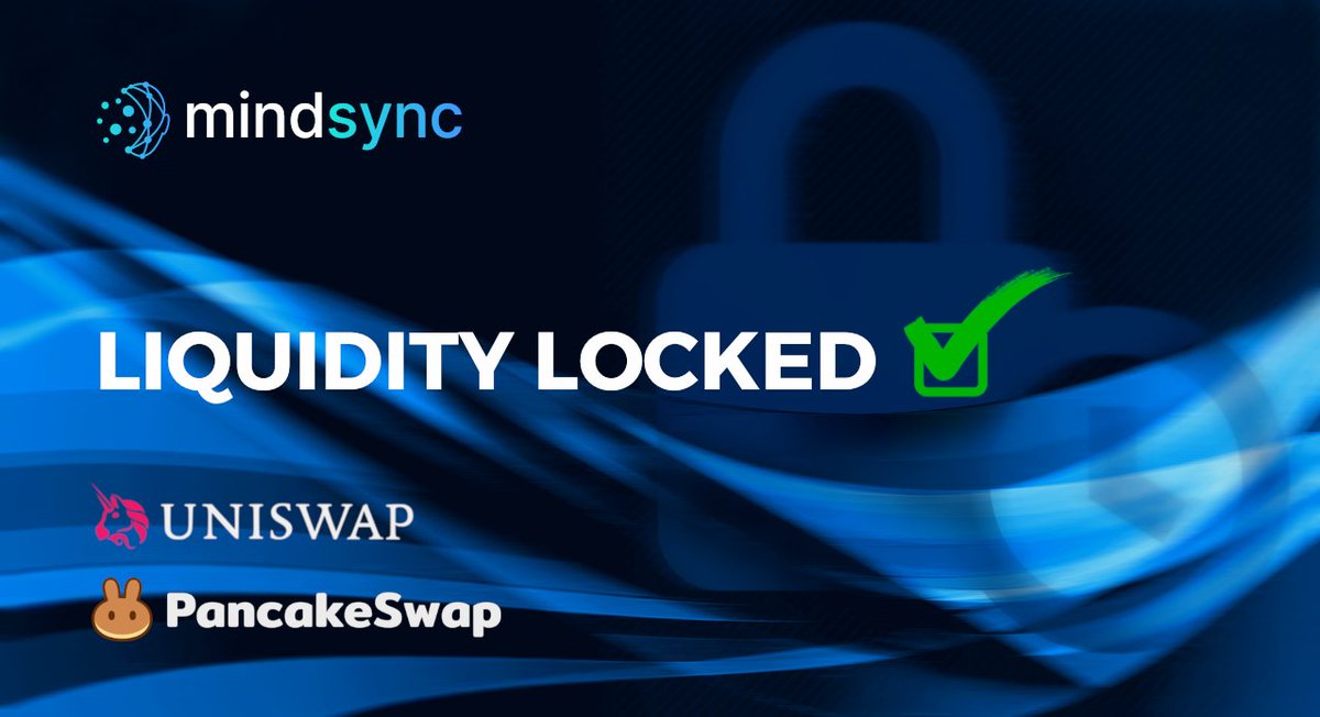 mind_sync's tweet image. MAI token liquidity on decentralized exchanges Uniswap and Pancakeswap has been successfully locked for at least 1 year. Buyers, traders, and holders of MAI tokens can now be assured that MAI token trading on these exchanges is safe.

medium.com/mindsync-ai/mi…