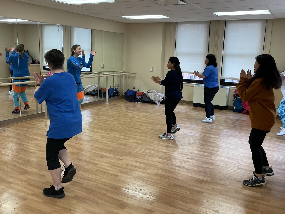 UPITT_ELI's tweet photo. We had a special Zumba® fitness class for ELI students led by ELI teacher & licensed Zumba® instructor, Ece. Students strengthened their English skills in the a.m. & their bodies in the p.m.!
#StudyEnglish #LearnEnglish #AcademicEnglish #StudyWithUs #IntensiveEnglish #zumba https://t.co/ehfcI6jbHI