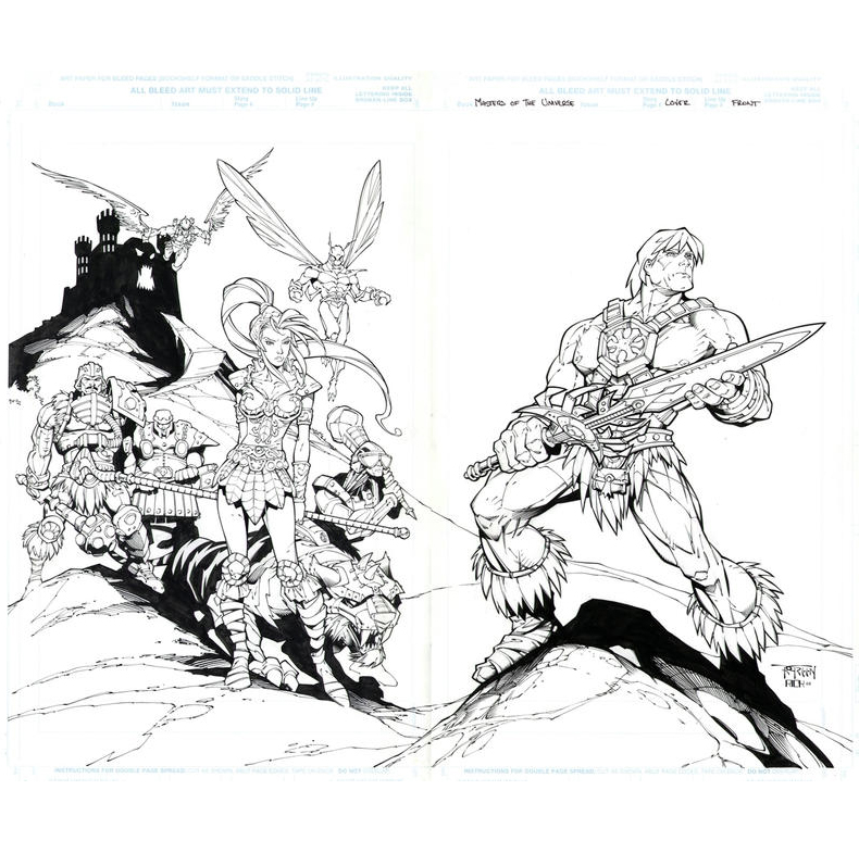 #tbthursday He-Man #mastersoftheuniverse wrap-around variant cover. Pencils by me and inked by Rick Ketcham. #tbt #heman #hemanandthemastersoftheuniverse