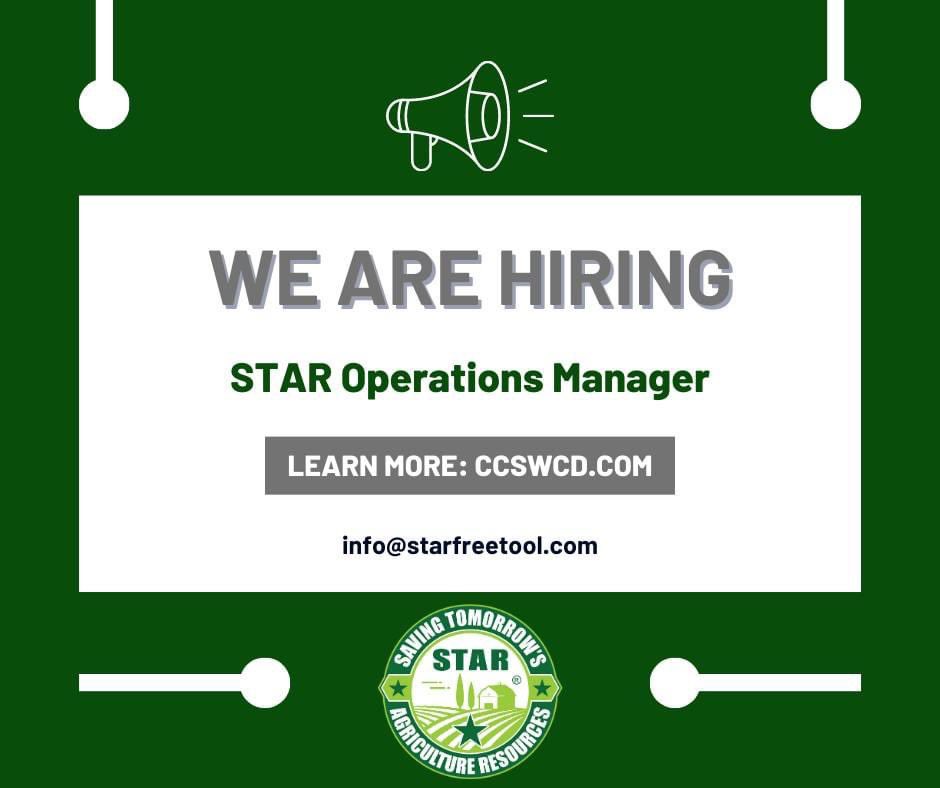 STARfreetool's tweet image. Join our 🌟 team! 

Learn more: CCSWCD.com

#job #conservation #agriculture