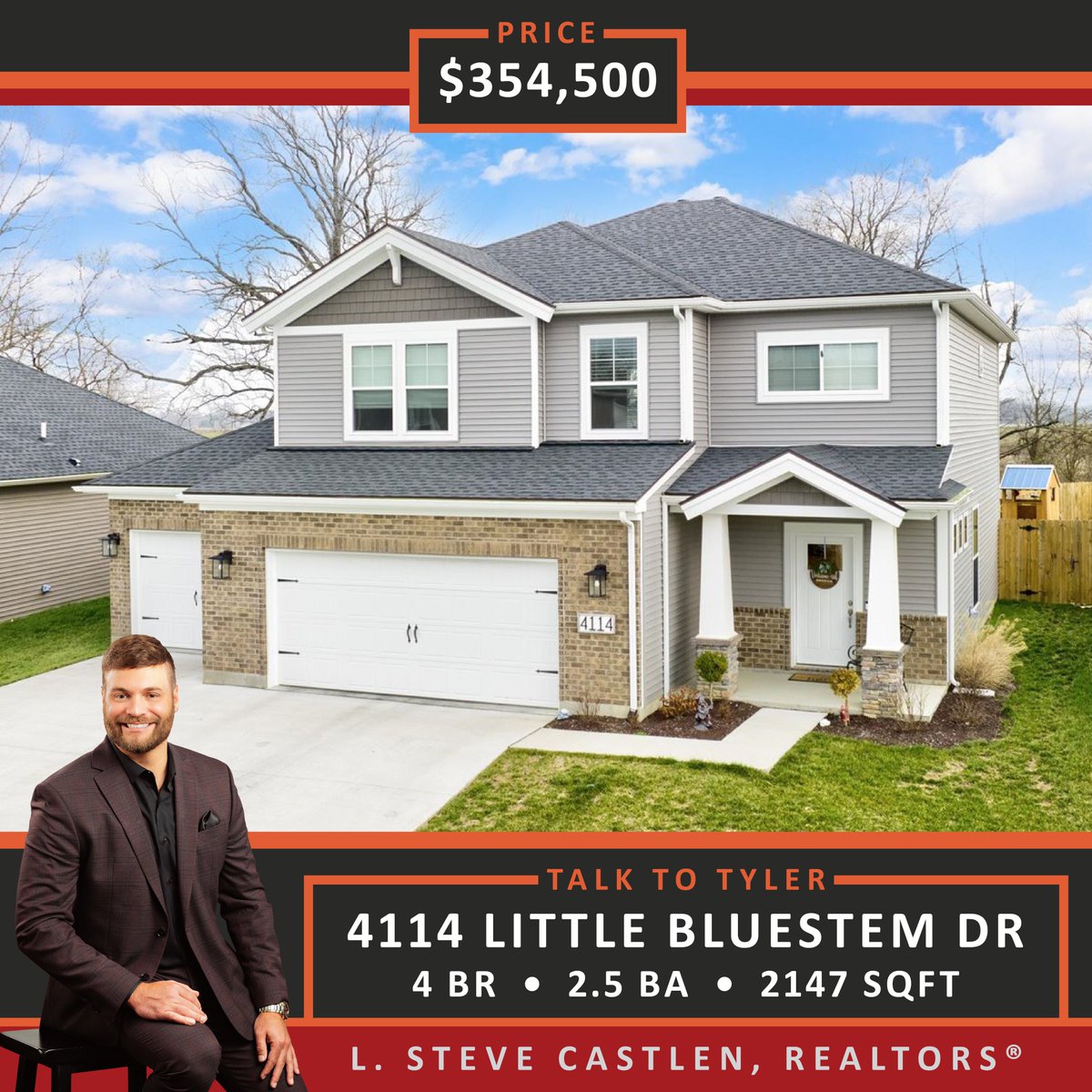 TylerShookman's tweet image. 🏡 NEW LISTING 🏡
Welcome to this craftsman inspired home in the highly sought-after Brookfield neighborhood! The new homeowners will love the 3-car garage, storage building and playground in the private fenced-in backyard. #TalkToTyler 270.925.6247