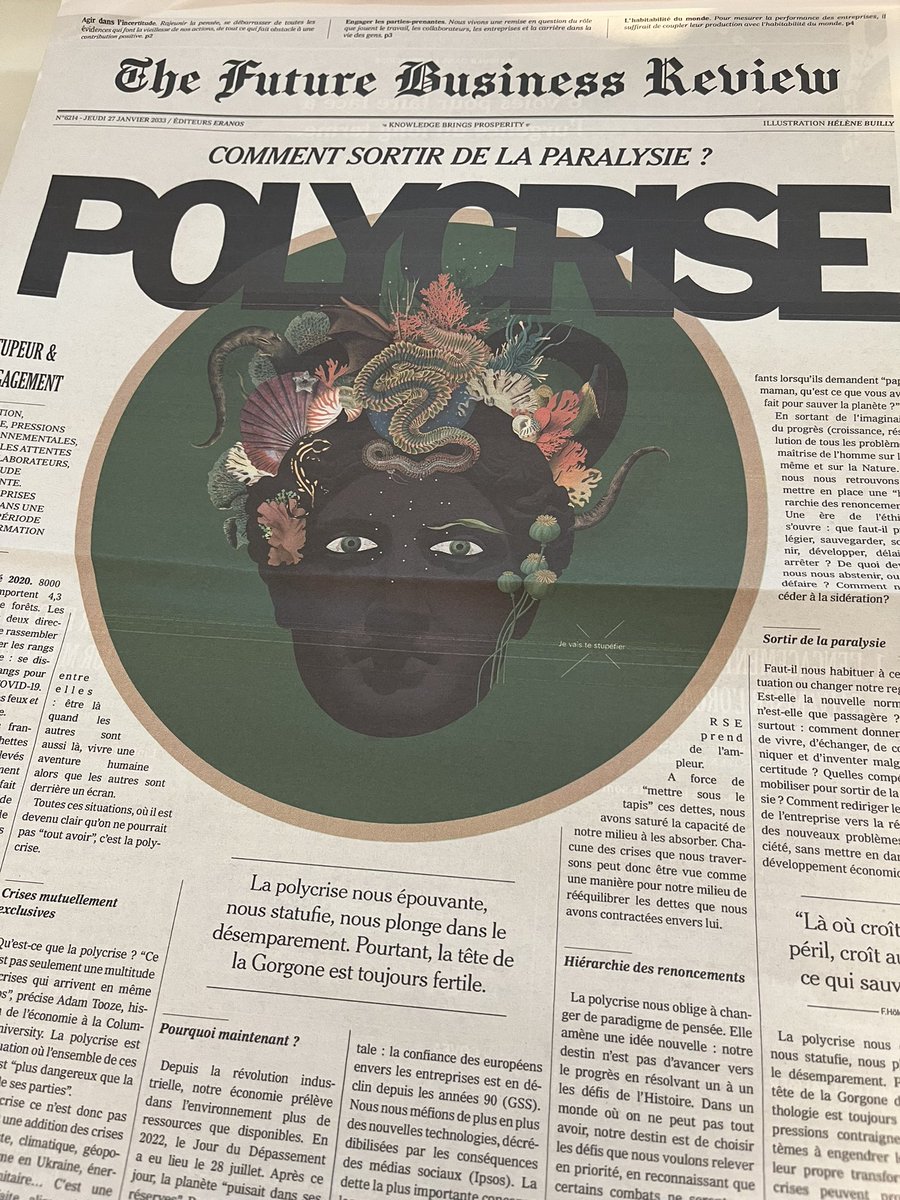 Aujourd’hui, nous avons reçu deux cadeaux à <a href="/agenceLRM/">Les Rois Mages</a> : 
les donuts de <a href="/krispykreme/">Krispy Kreme</a> (ouverture en France tout bientôt) et la  Future Business Review d’<a href="/EranosConseil/">Eranos</a> sur la polycrise (qui, elle, est déjà là).