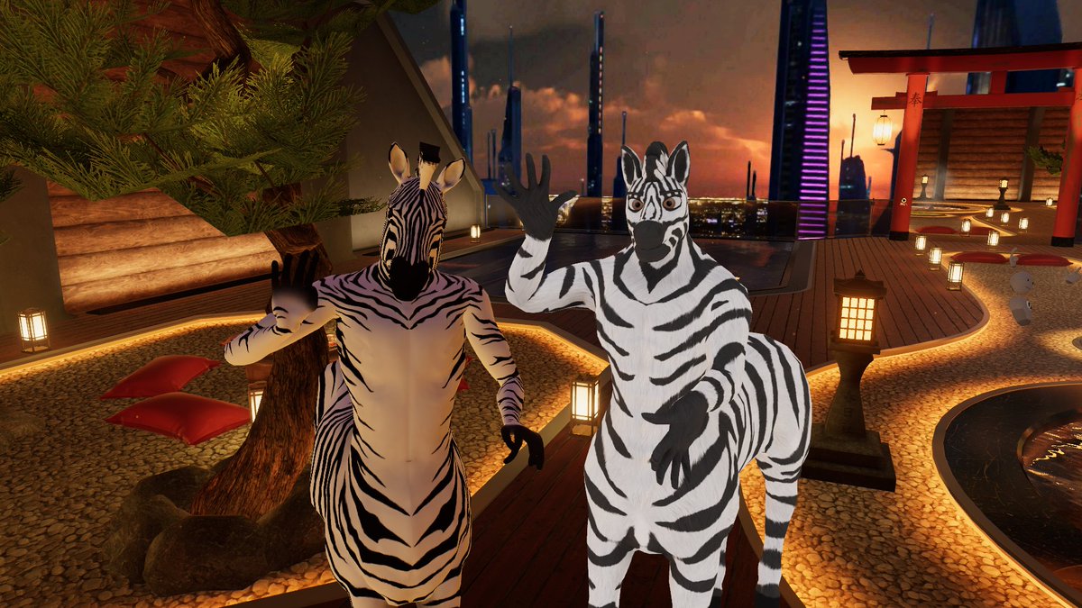 Zebra Thiccei (@blaisezebrataur) on Twitter photo "Stripy brothers for life!"
Was a complete blast to meet <a href="/ZebraNorth/">Zebra North</a>, who is the only other person in the world to have a zebrataur avatar for VRChat.
#Furry #Taursday #VRChat #Taur #Zebrataur "Stripy brothers for life!"
Was a complete blast to meet <a href="/ZebraNorth/">Zebra North</a>, who is the only other person in the world to have a zebrataur avatar for VRChat.
#Furry #Taursday #VRChat #Taur #Zebrataur